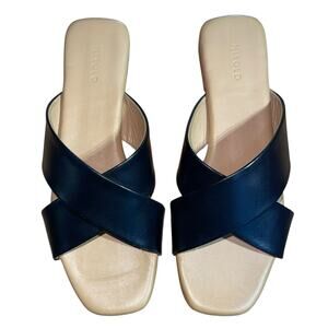 Nisolo Slide Sandals Catalina Leather Criss Cross Comfort